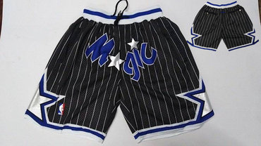 Orlando Magic Black Just Don Stitched Shorts - Zenithce