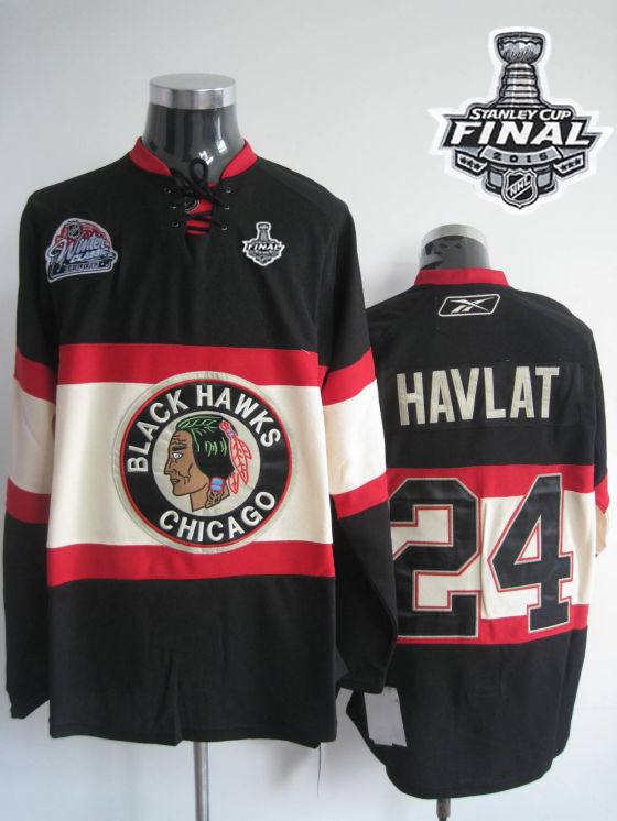 Blackhawks #24 Martin Havlat Black Winter Classic 2015 Stanley Cup Stitched Jersey - Zenithce