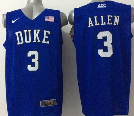 Duke Blue Devils #3 Grayson Allen 2015 Blue Jersey - Zenithce