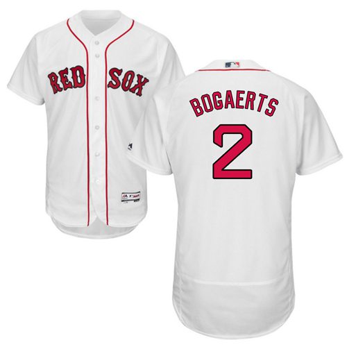 Red Sox #2 Xander Bogaerts White Flexbase Authentic Collection Stitched Jersey - Zenithce
