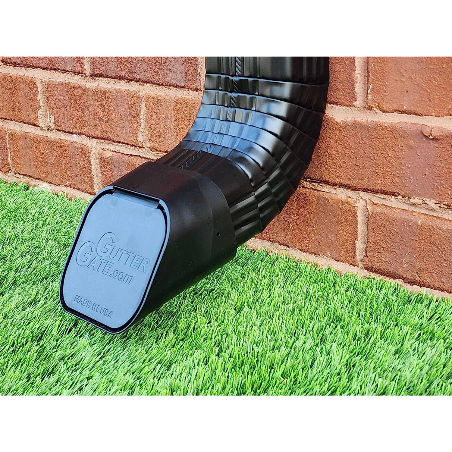 GutterGate Type A 3 in. x 4 in. White Plastic Downspout Extension - Zenithce
