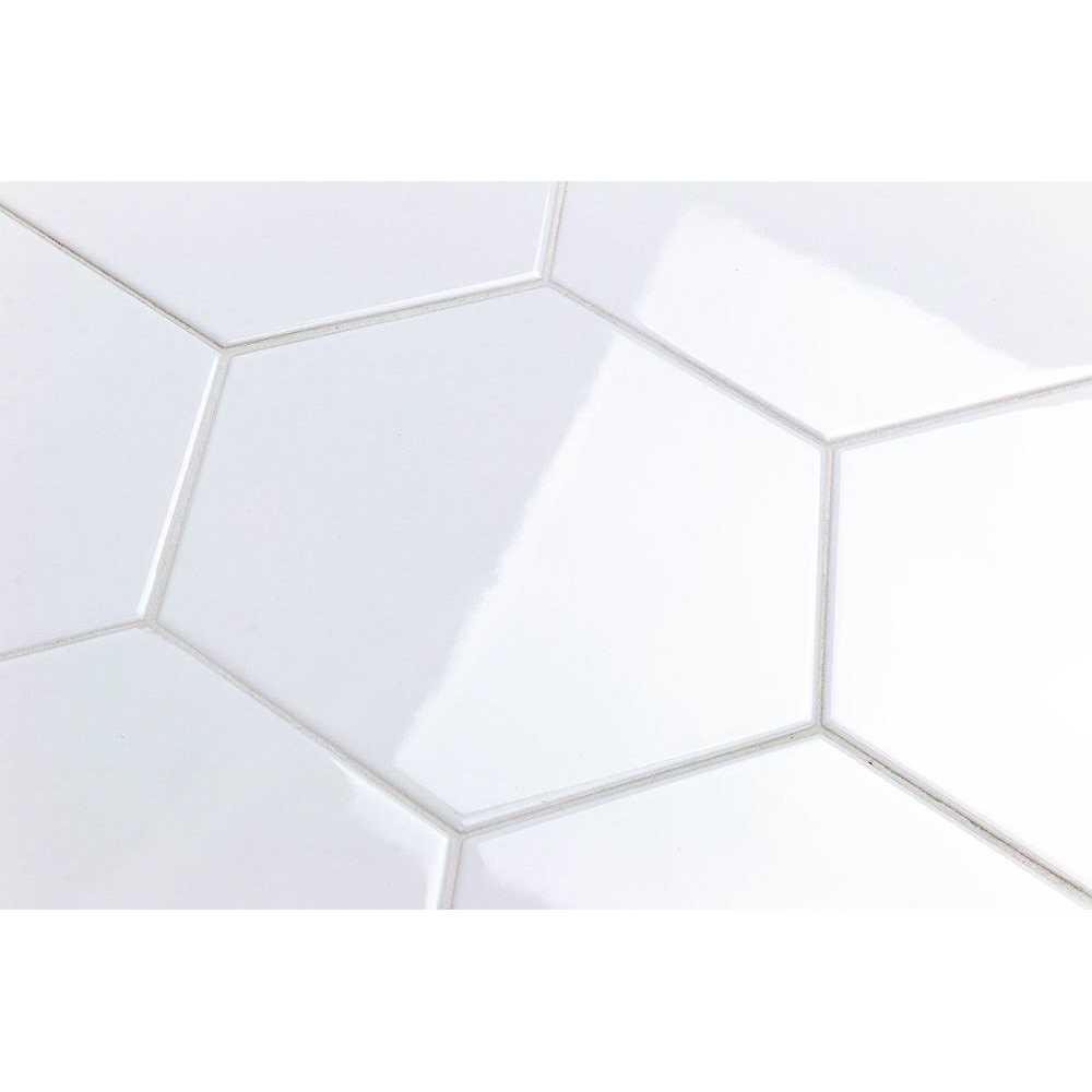 Ivy Hill Tile Bethlehem 3D Hexagon 5.9 in. x 6.96 Ceramic Wall Tile - Zenithce