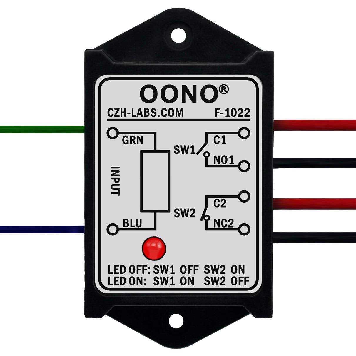 OONO DPST 1NO 1NC 8Amp Power Relay Module - Zenithce