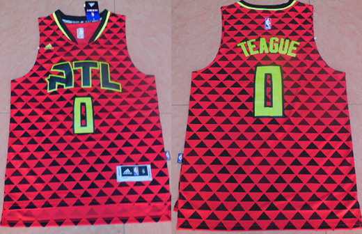 Atlanta Hawks #0 Jeff Teague Revolution 30 Swingman 2015-16 New Red Jersey - Zenithce