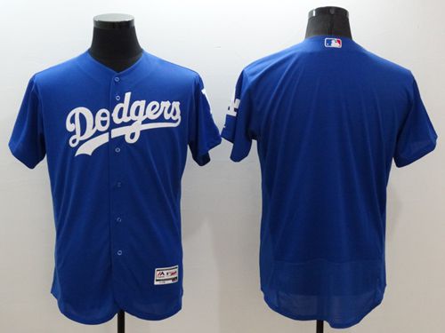 Dodgers Blank Blue Flexbase Authentic Collection Stitched Jersey - Zenithce