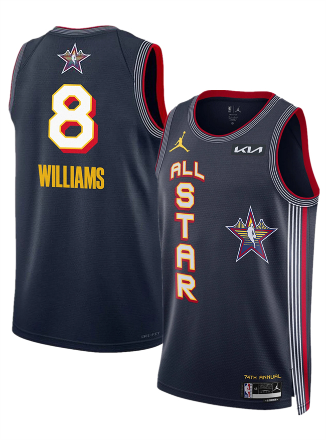 2025 All-Star #8 Jalen Williams Navy Stitched Jersey - Zenithce