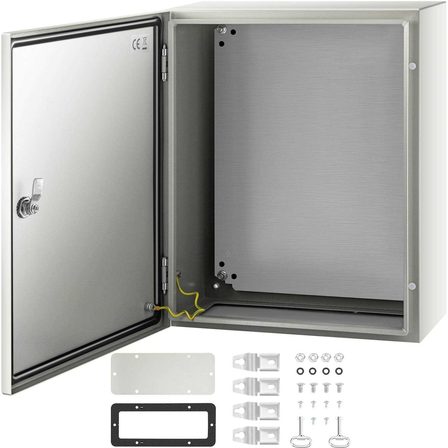 VEVOR Electrical Enclosure NEMA 4X Carbon Steel Junction Box Plate DQXJSTCFS - Zenithce