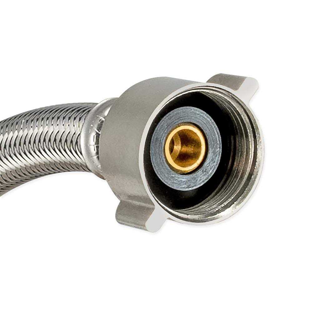 Eastman 48022 Braided Stainless Steel Faucet Connector - Zenithce