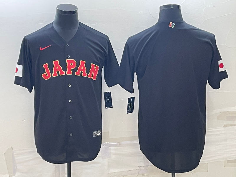 Japan Blank 2023 Black World Classic Stitched Jersey - Zenithce