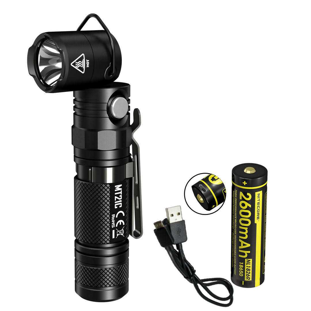 Nitecore MT21C 1000 Lumen 90 Degree Adjustable Flashlight - Zenithce