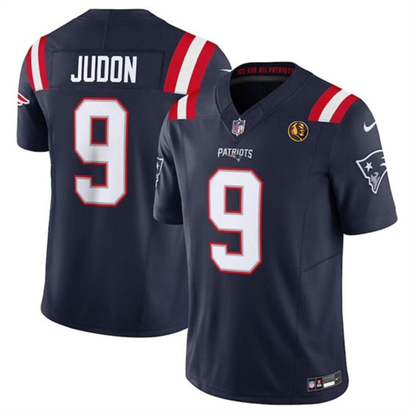 New England Patriots #9 Matthew Judon Navy 2023 F.U.S.E. With John Madden Patch Vapor Limited Stitched Jersey - Zenithce