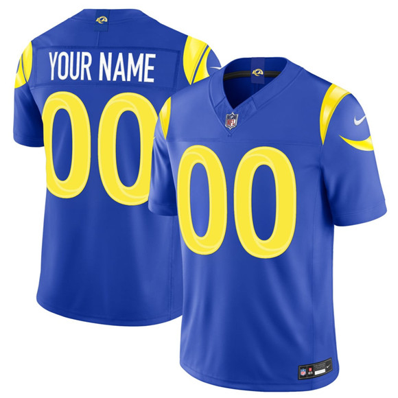 Los Angeles Rams Custom Royal 2026 F.U.S.E. Vapor Limited Stitched Jersey - Zenithce