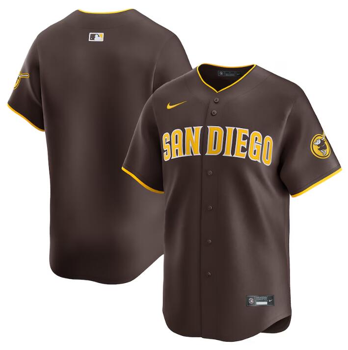 San Diego Padres Blank Brown 2024 Away Limited Stitched Jersey - Zenithce