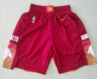 Denver Nuggets Red 2021 City Edition Swingman Shorts - Zenithce