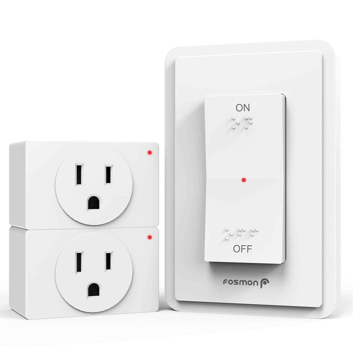 Fosmon WavePoint Wireless Outlet Plug with 3-Button - Zenithce