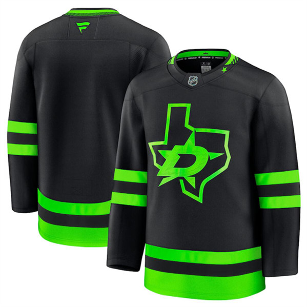 Dallas Stars Blank Black 2024-25 Alternate Stitched Jersey - Zenithce