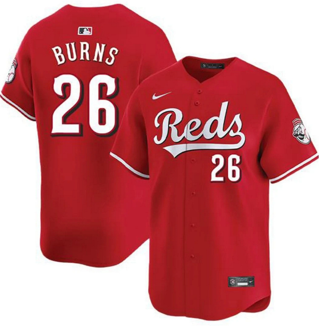 Cincinnati Reds #26 Chase Burns Red Limited Stitched Jersey - Zenithce