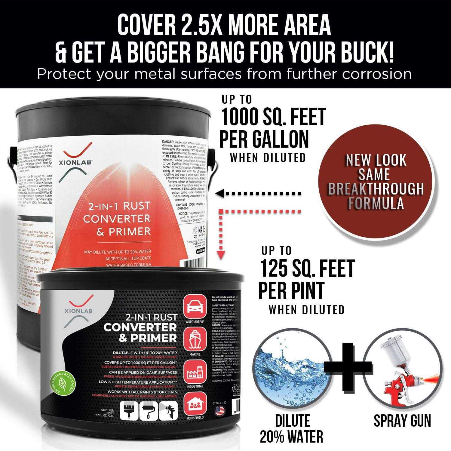 Xion Lab 2 in 1 Rust Converter & Metal Primer - Zenithce