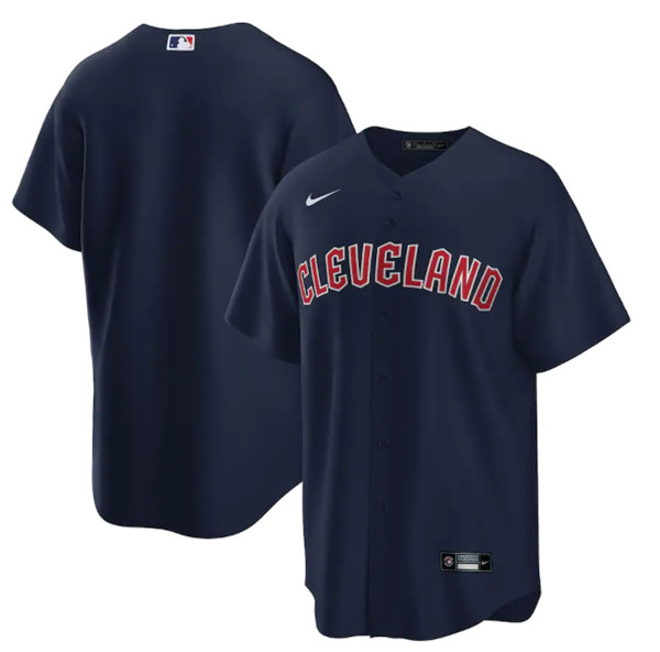 Cleveland Guardians Navy Cool Base Stitched Baseball Jersey - Zenithce