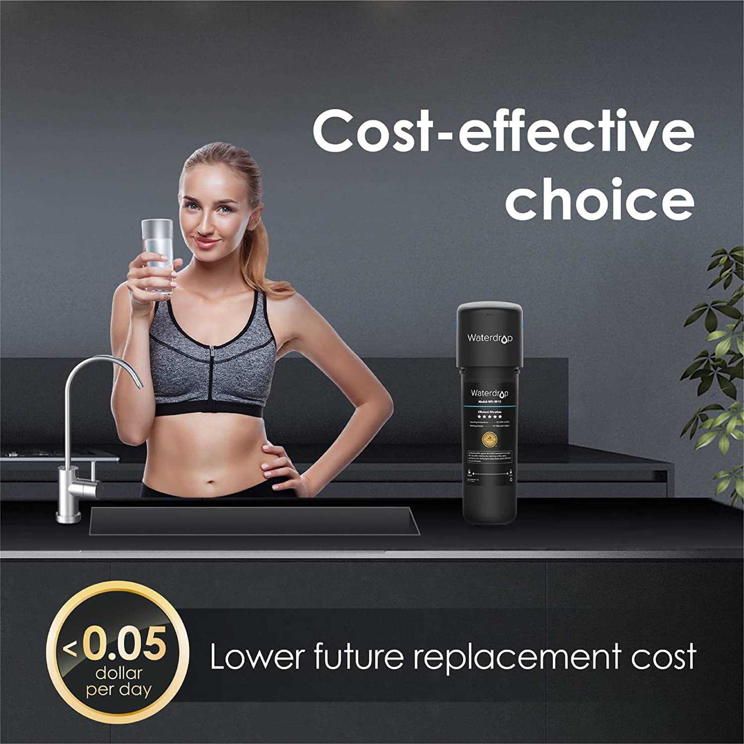 Waterdrop 10UB 8000 Gal. Under-Sink Water Filter System - Zenithce
