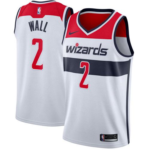 Washington Wizards #2 John Wall White Swingman Jersey - Zenithce
