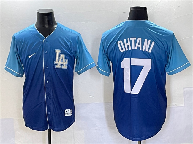 Los Angeles Dodgers #17 Shohei Ohtani Blue Stitched Jersey - Zenithce