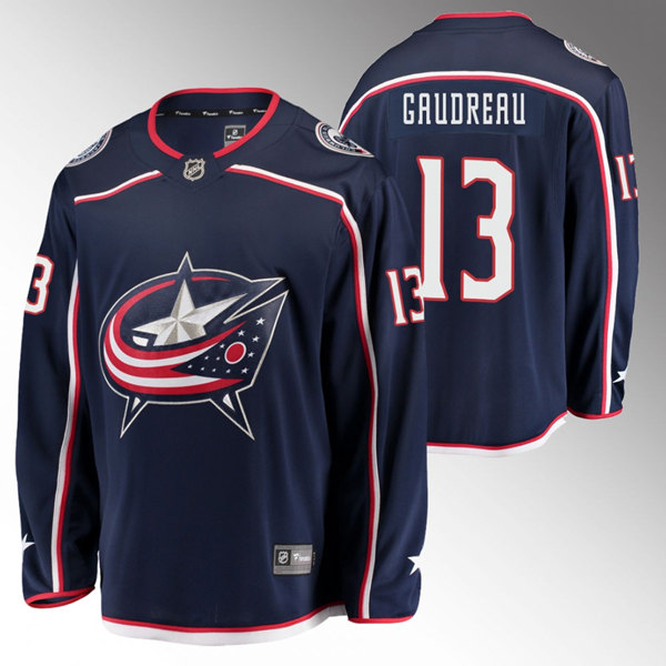 Columbus Blue Jackets #13 Johnny Gaudreau 2022 Navy Stitched Jersey - Zenithce
