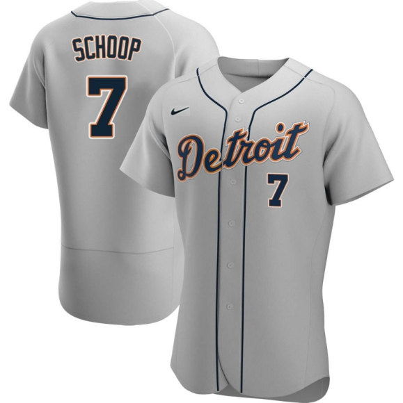 Detroit Tigers #7 Jonathan Schoop Gray Flex Base Stitched Jersey - Zenithce