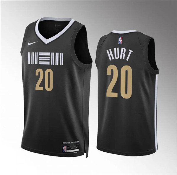 Memphis Grizzlies #20 Matthew Hurt Black 2023-24 City Edition Stitched Jersey - Zenithce
