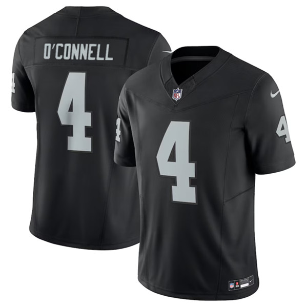 Las Vegas Raiders #4 Aidan O'Connell Black 2023 F.U.S.E Vapor Untouchable Stitched Jersey - Zenithce