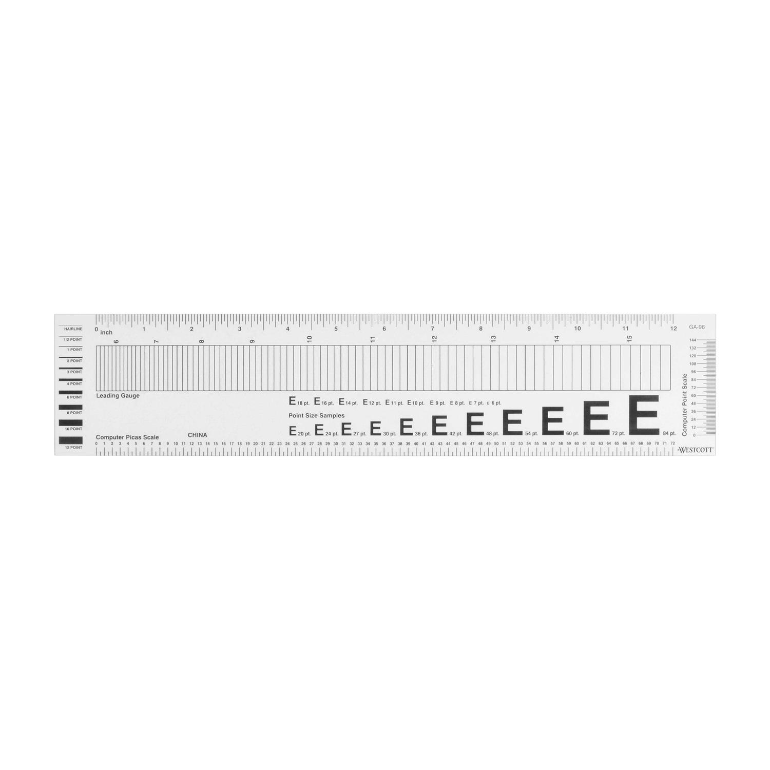 Ruler 12 inch, Clear Plastic 12 inch Ruler, Apply to Rulers for Kids and Office Use Measuring Tools - Zenithce
