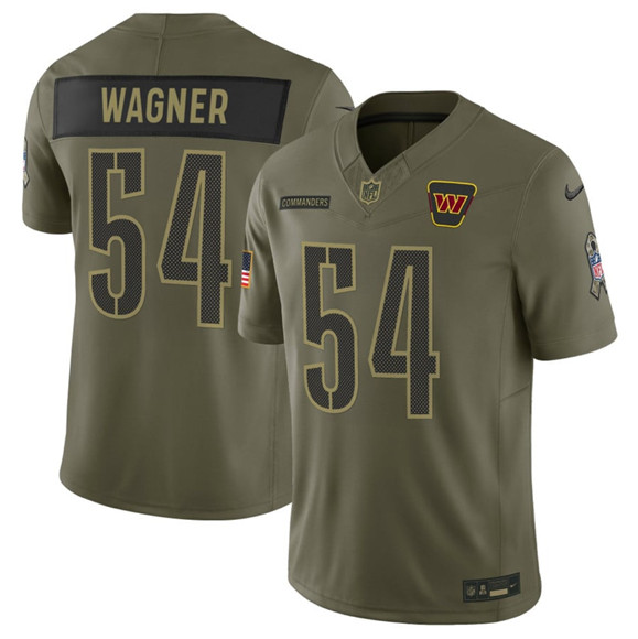 Washington Commanders #54 Bobby Wagner Olive 2025 Salute to Service Limited Stitched Jersey - Zenithce