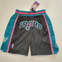 San Antonio Spurs Black Pocket Shorts - Zenithce