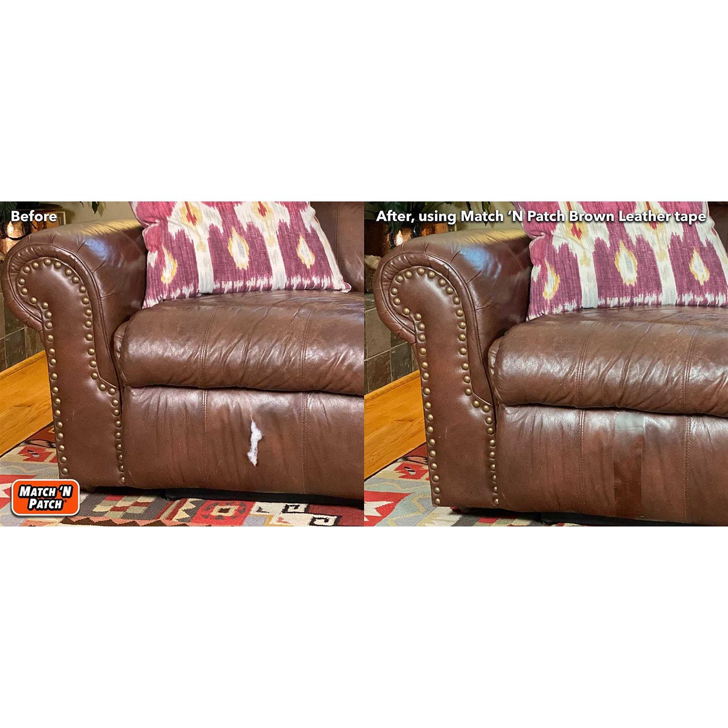 Match N Patch Realistic Brown Leather Repair Tape - Zenithce