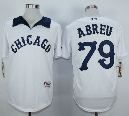 White Sox #79 Jose Abreu White 1976 Turn Back The Clock Stitched Jersey - Zenithce