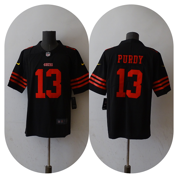 San Francisco 49ers #13 Brock Purdy Black Vapor Untouchable Limited Stitched Jersey - Zenithce