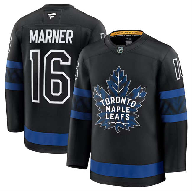 Toronto Maple Leafs #16 Mitchell Marner Black 2024-25 Alternate Stitched Jersey - Zenithce