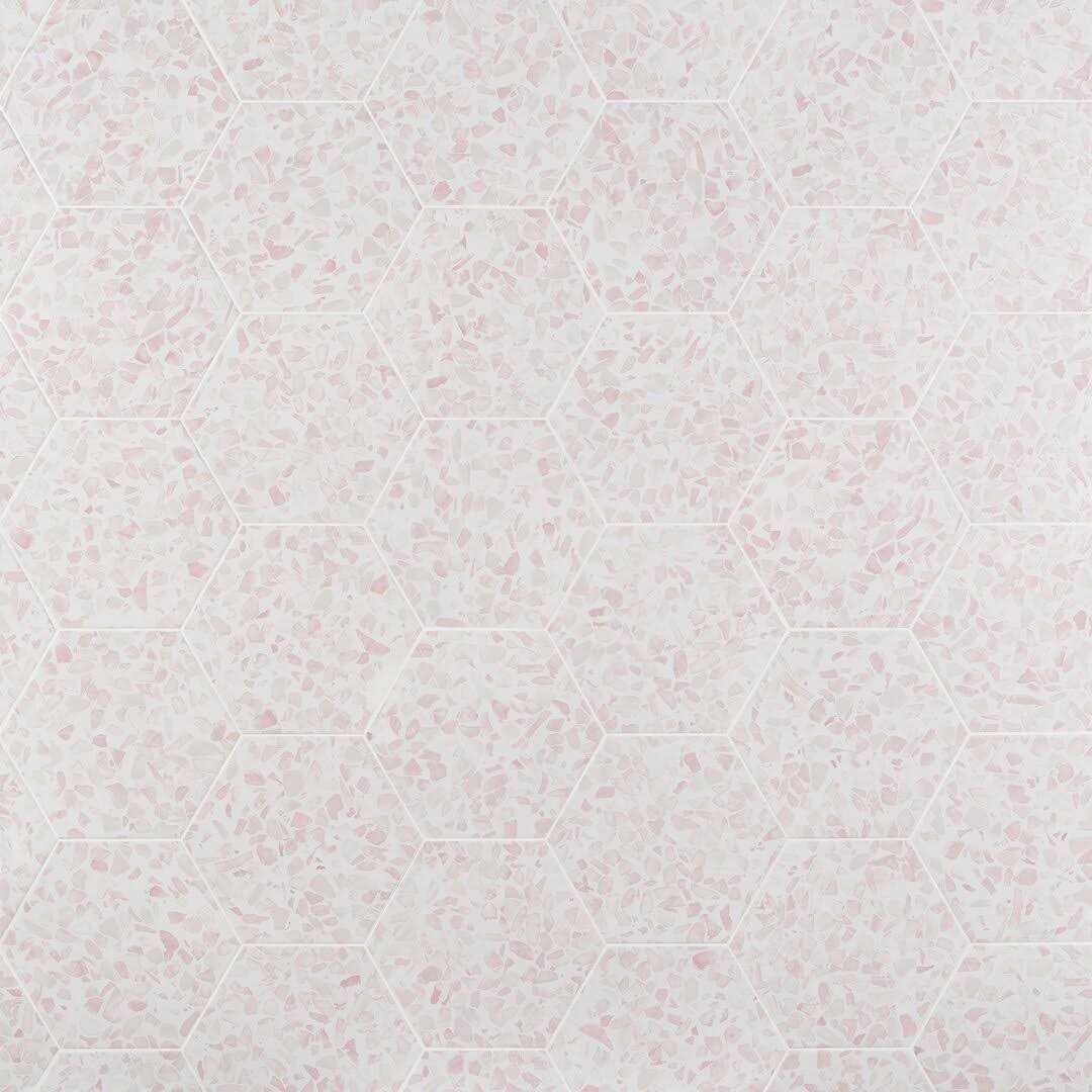 Ivy Hill Tile Fusion Hex Terrazzo 9.13 in. x 10.51 in. Matte Porcelain Floor and Wall Tile - Zenithce