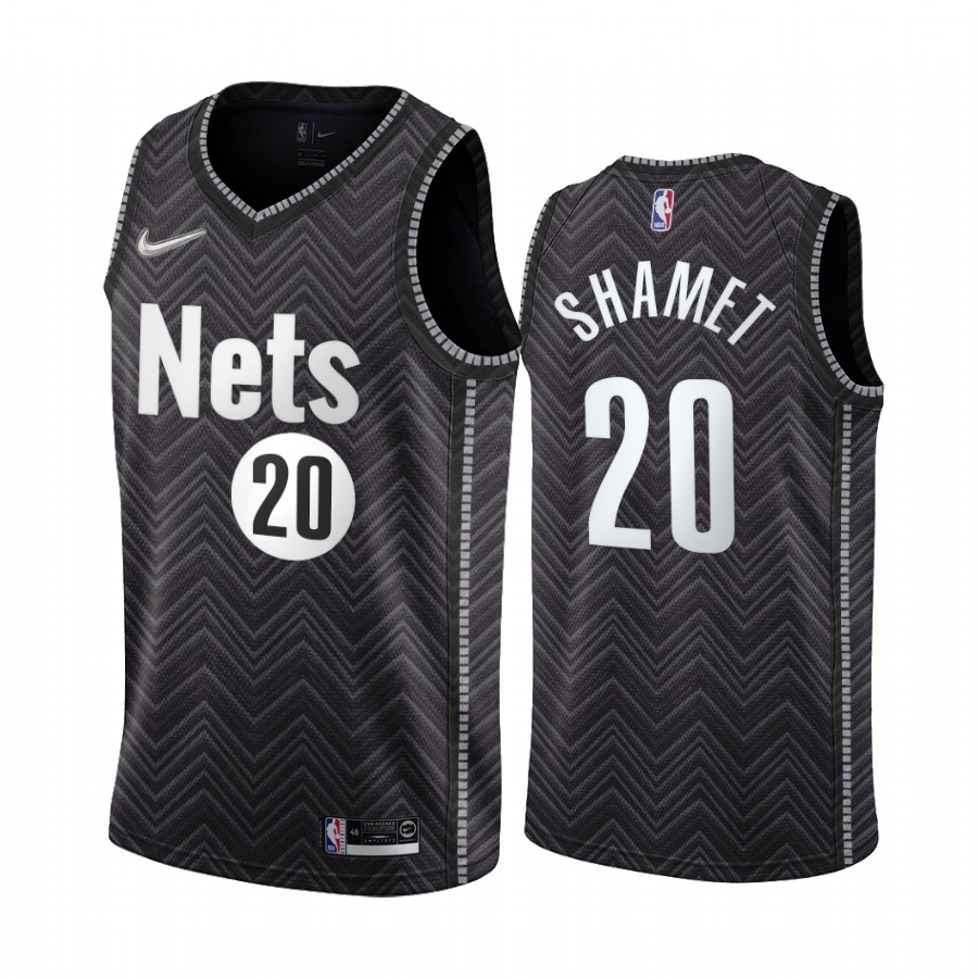 Brooklyn Nets #20 Landry Shamet Black Swingman 2020-21 Earned Edition Jersey - Zenithce
