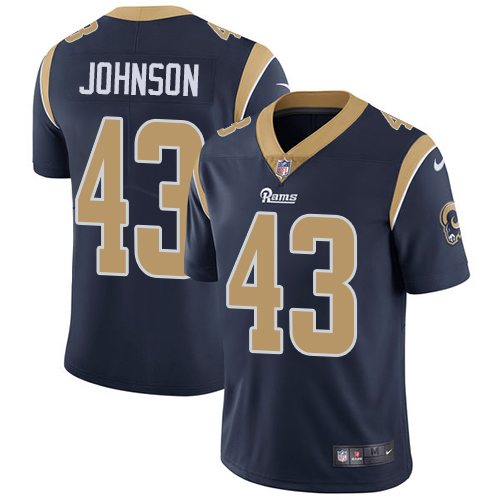Los Angeles Rams #43 John Johnson Navy Blue Vapor Untouchable Limited Stitched Jersey - Zenithce
