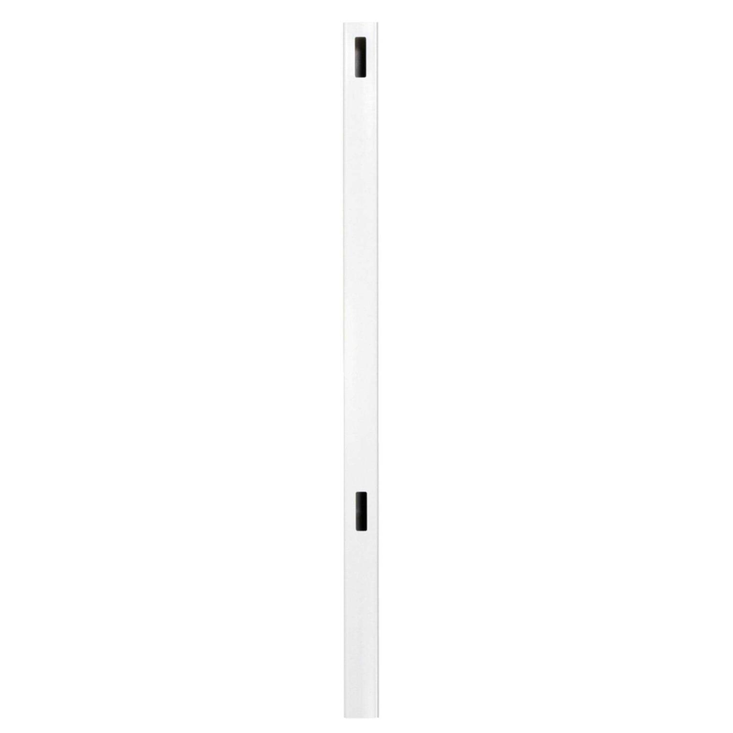 Woodbridge 5 in. x 5 in. x Routed White Vinyl Fence Line Post Outdoor Essentials - Zenithce