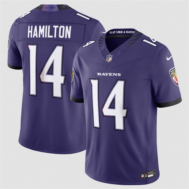 Baltimore Ravens #14 Kyle Hamilton Purple 2026 F.U.S.E Vapor Stitched Limited Jersey - Zenithce