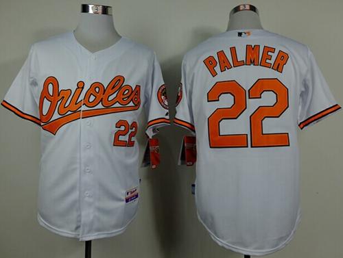 Orioles #22 Jim Palmer White Cool Base Stitched Jersey - Zenithce