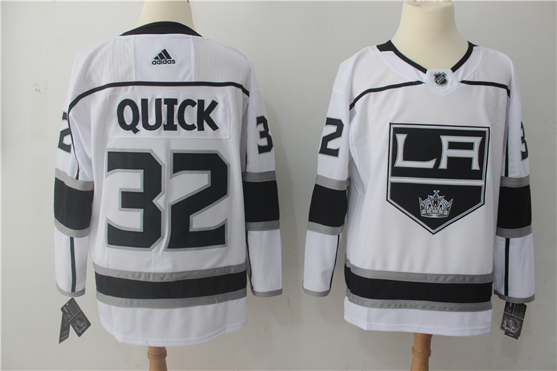 Los Angeles Kings #32 Jonathan Quick White Stitched Adidas Jersey - Zenithce