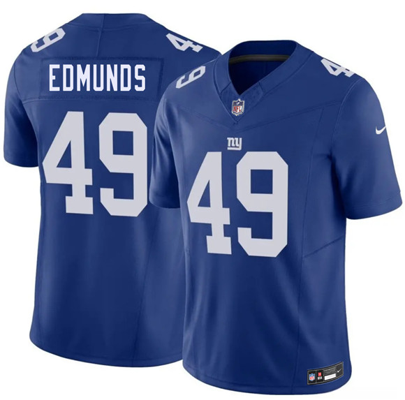 New York Giants #49 Tremaine Edmunds Blue 2026 F.U.S.E. Vapor Untouchable Limited Stitched Jersey - Zenithce