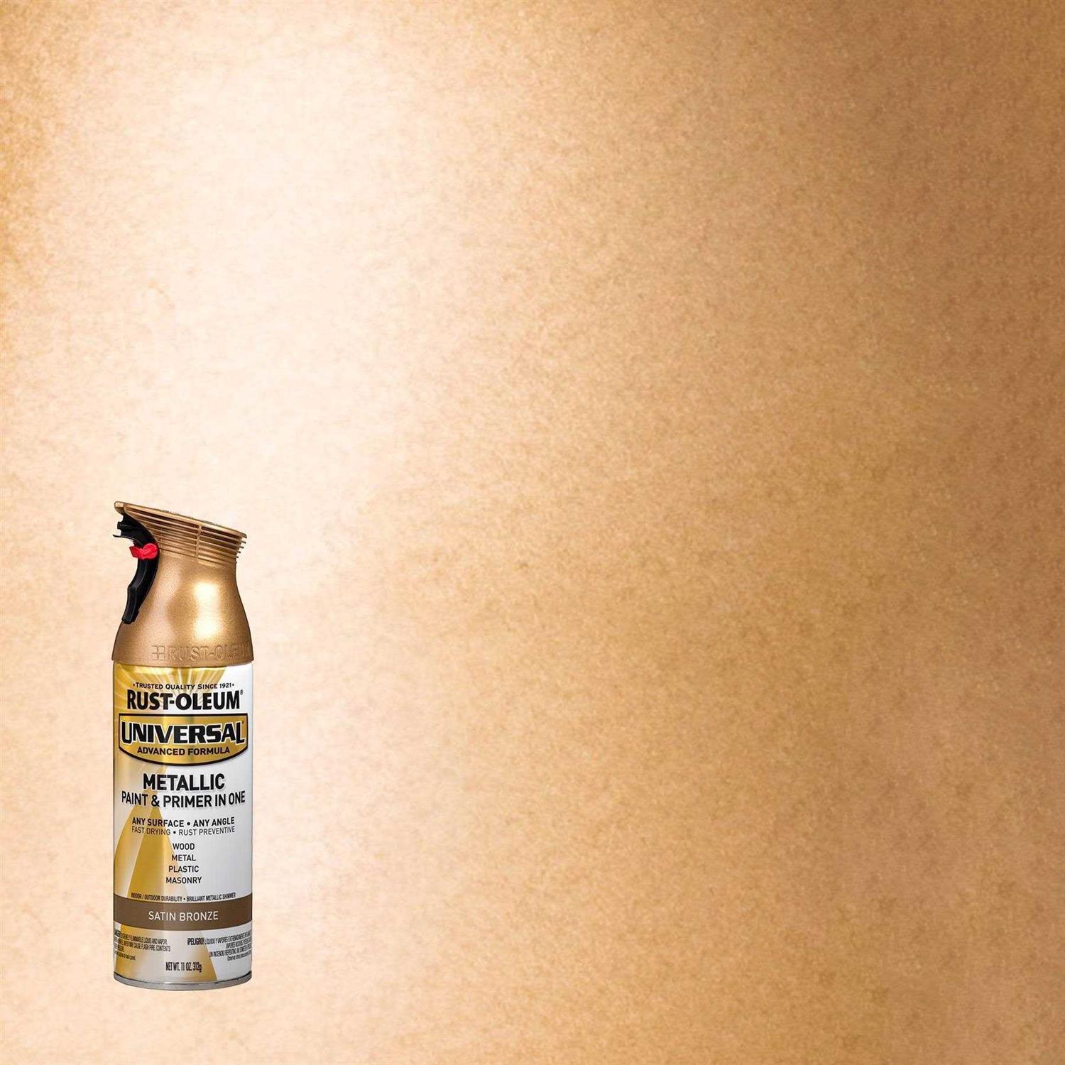 Rust-Oleum Universal Metallic Antique Brass Spray Paint 11 oz - Zenithce