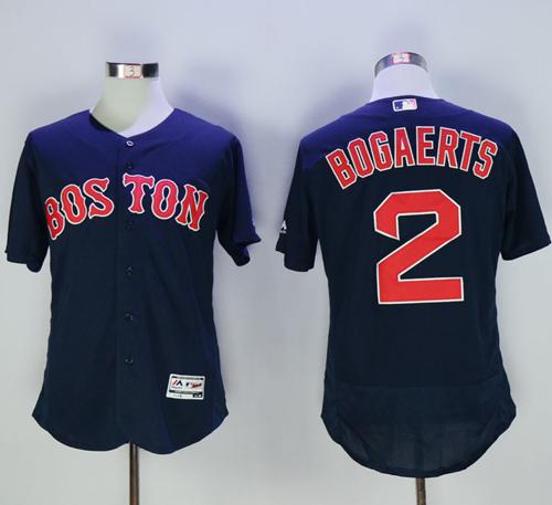 Red Sox #2 Xander Bogaerts Navy Blue Flexbase Authentic Collection Stitched Jersey - Zenithce
