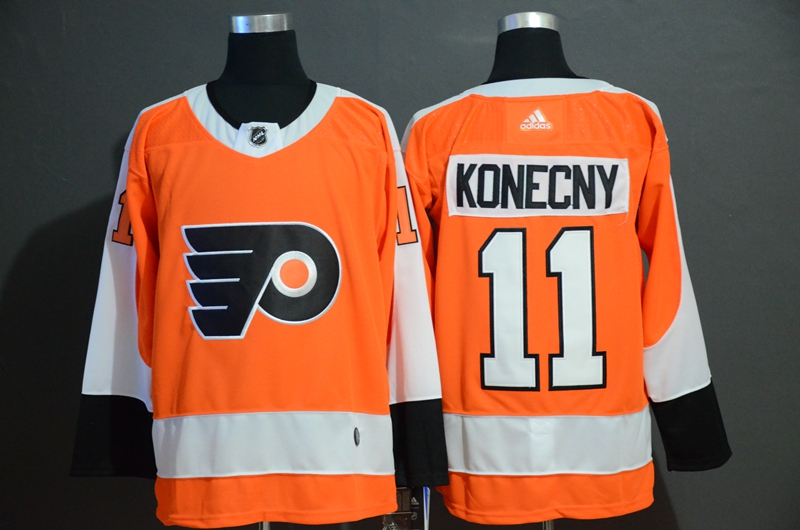 Philadelphia Flyers #11 Travis Konecny Orange Stitched Jersey - Zenithce