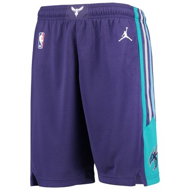 Jordan Brand Purple Charlotte Hornets Icon Swingman Shorts - Zenithce