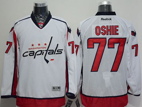 Capitals #77 T.J Oshie White Stitched Jersey - Zenithce